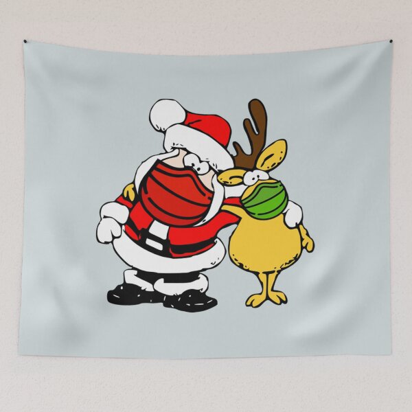Item preview, Christmas Santa And Deer  designed and sold by PeachyTeesShop.