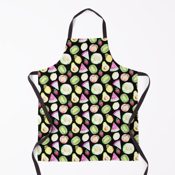 Item preview, Colorful Watercolor Fruits on Black designed and sold by Negin Mf Designs.