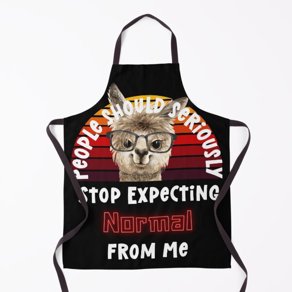 Item preview, People should seriously stop expecting normal from me, funny llama designed and sold by ritapestaninha.