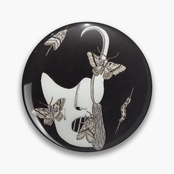 Item preview, Hannibal Mask and Black Witch Moths designed and sold by paintingbetween.