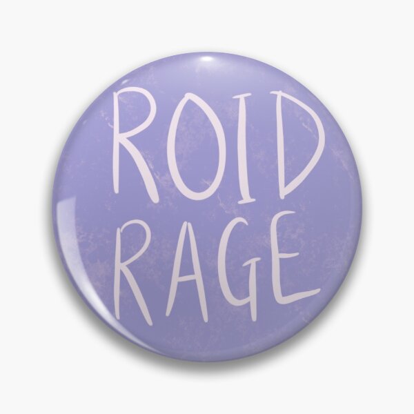 Item preview, Steroid Roid Rage Cute Lilac Badge designed and sold by toolazytobegoth.