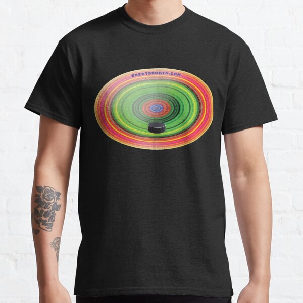 Cool Hockey T-Shirt With A Trippy Design Classic T-Shirt