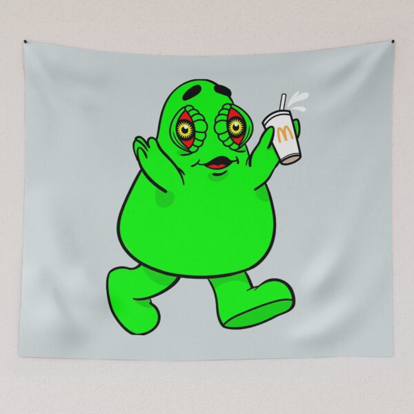 Item preview, GREEN SMOGGY GRIMACE  designed and sold by PeachyTeesShop.