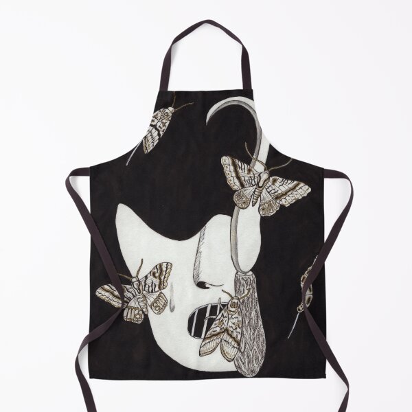 Item preview, Hannibal Mask and Black Witch Moths designed and sold by paintingbetween.