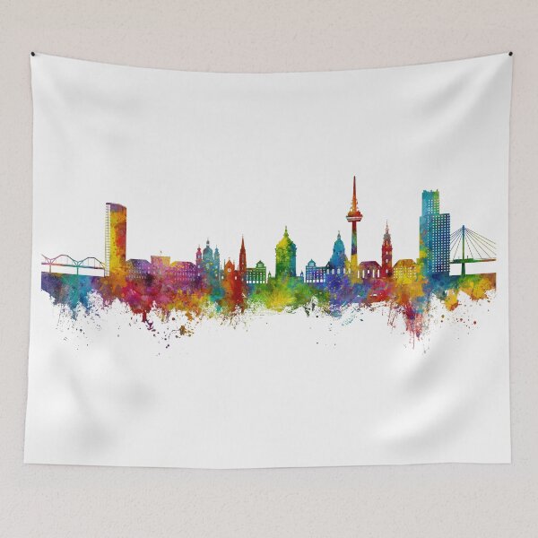 Item preview, Mannheim Germany Skyline designed and sold by ArtPrints.