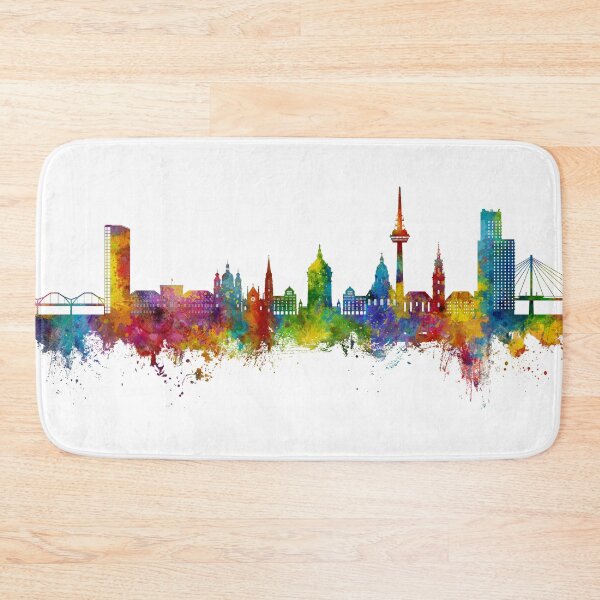 Item preview, Mannheim Germany Skyline designed and sold by ArtPrints.