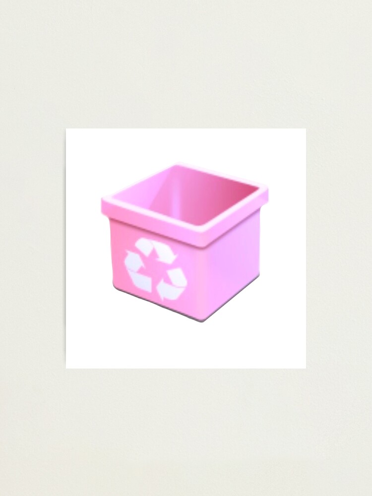 &ldquo;pink recycling bin&rdquo; Photographic Print for Sale by celestivl | Redbubble