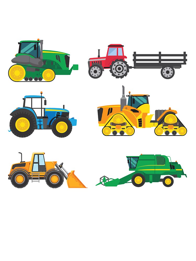 Camiseta para niños con la obra «Tractores Tractores Maquinaria