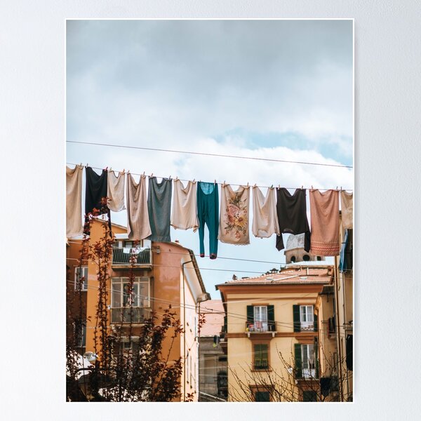 Item preview, Clothes Hanging in Cinque Terre designed and sold by Aliciarey.