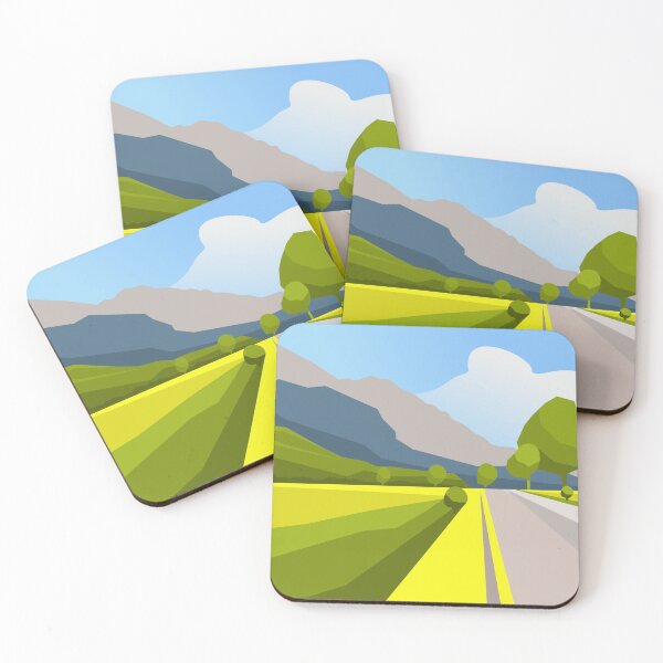 Item preview, Road drawing  Road picture  Mountain vector  Mountain color designed and sold by PicForHome.