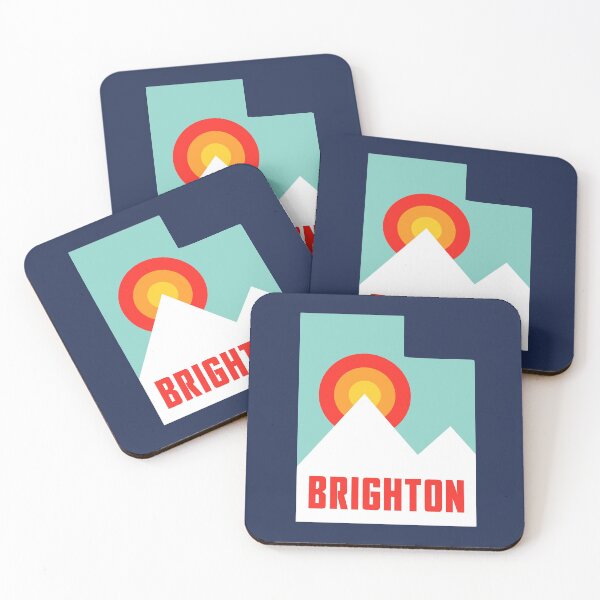 Item preview, Brighton Utah State Retro Mountains designed and sold by yelly123.