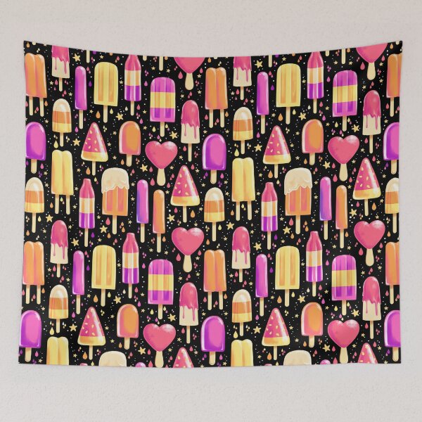 Item preview,  Ice Pops on Black designed and sold by Paisley Yazel.