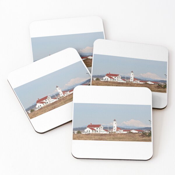 Item preview, Point Wilson Light Station and Mount Baker designed and sold by Lynn Bawden.