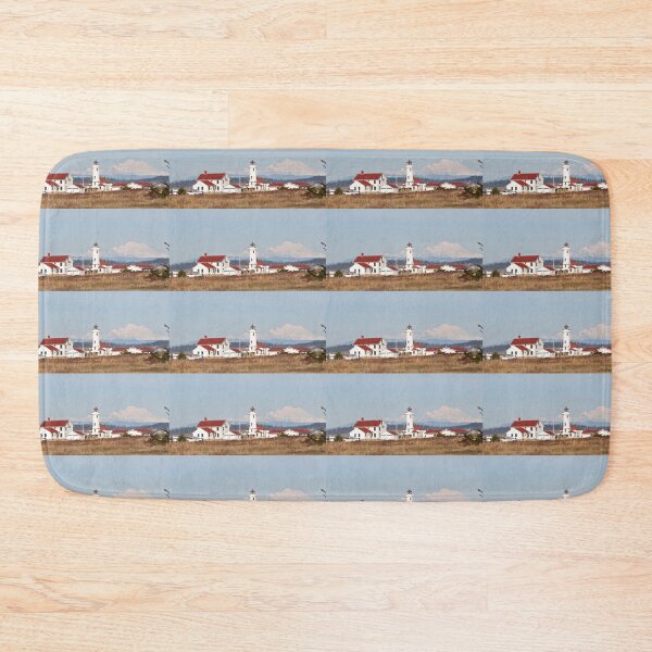 Item preview, Point Wilson Light Station and Mount Baker designed and sold by Lynn Bawden.