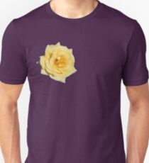 Yellow Rose on Purple Unisex T-Shirt