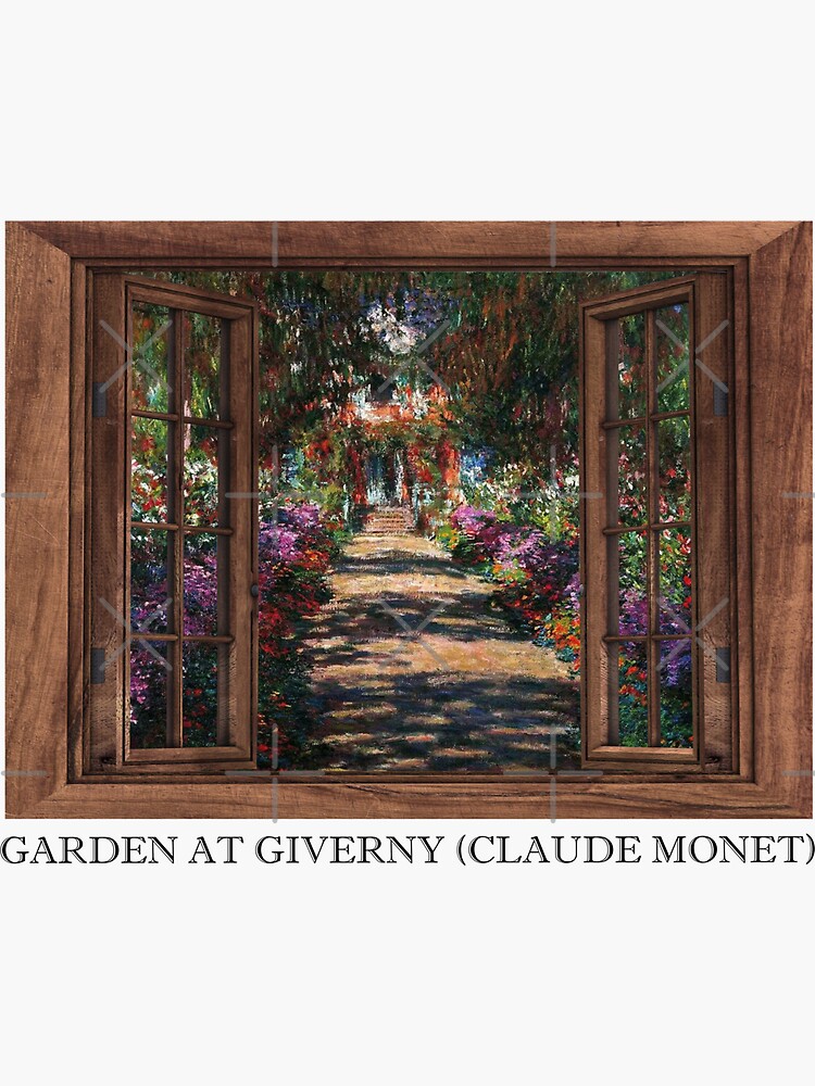 Le Jardin de l'artiste à Giverny(The Artist's Garden at Giverny)- Claude  Monet  Laptop Skin for Sale by LexBauer