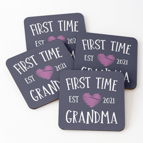 Item preview, New Grandma First Time Grandma Est 2021 designed and sold by 74ninetees.