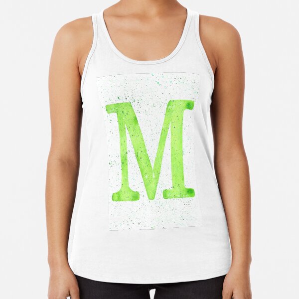 LETTER M Camiseta con espalda nadadora