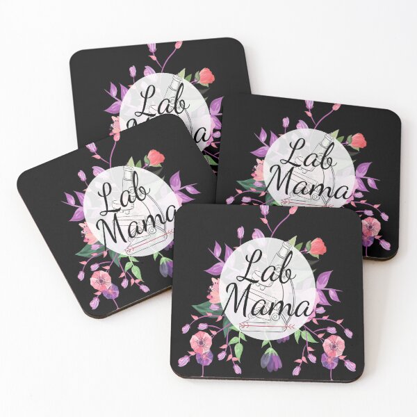 Item preview, MEDICAL LAB SCIENTIST TECH LAB MAMA FLORAL MICROSCOPE  designed and sold by Hippiesole.