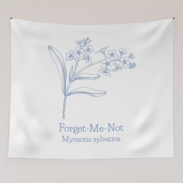 Item preview, Forget-Me-Not, Myosotis sylvatica designed and sold by VV-2020.