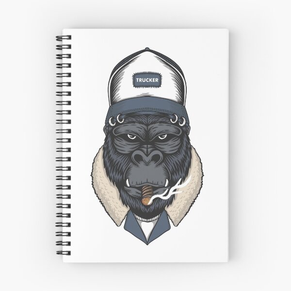 Item preview, Gorilla head trucker designed and sold by sevenforArt.