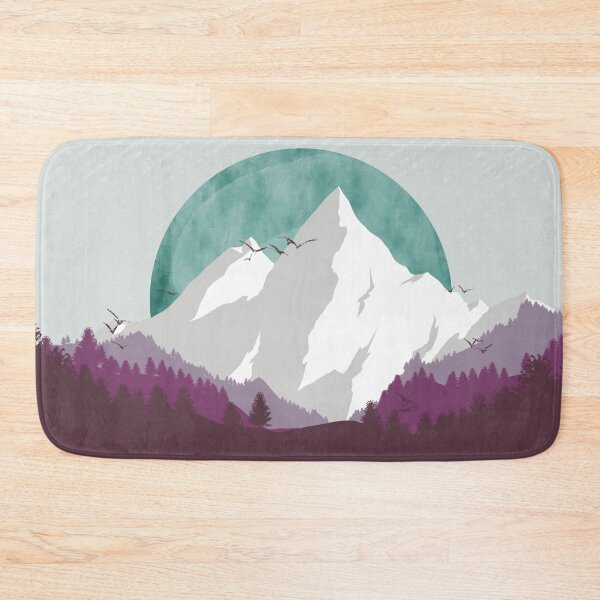 Item preview, Misty Purple Mountain Abstract Landscape designed and sold by Albrithr.