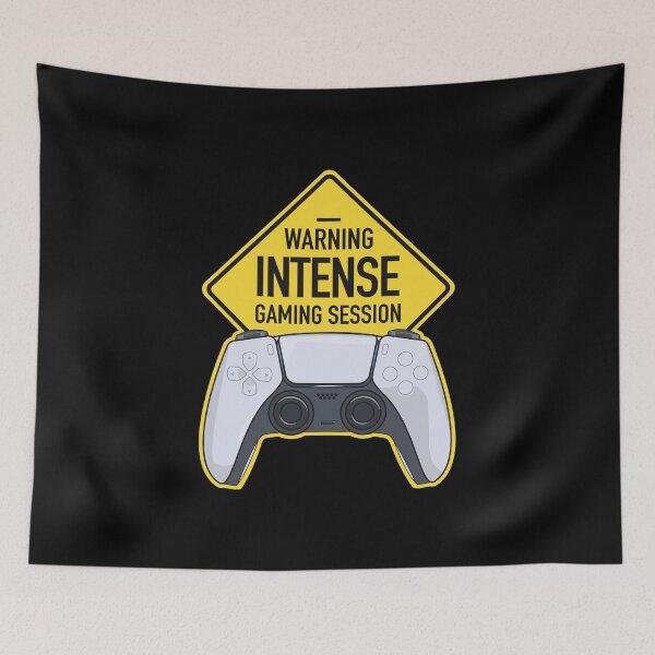 Item preview, Warning Intense Gaming Session designed and sold by Hixon House.