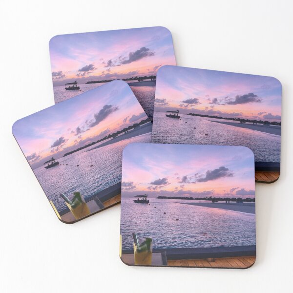 Item preview, Beautiful Maldives Purple Ocean Sunset  designed and sold by newburyboutique.