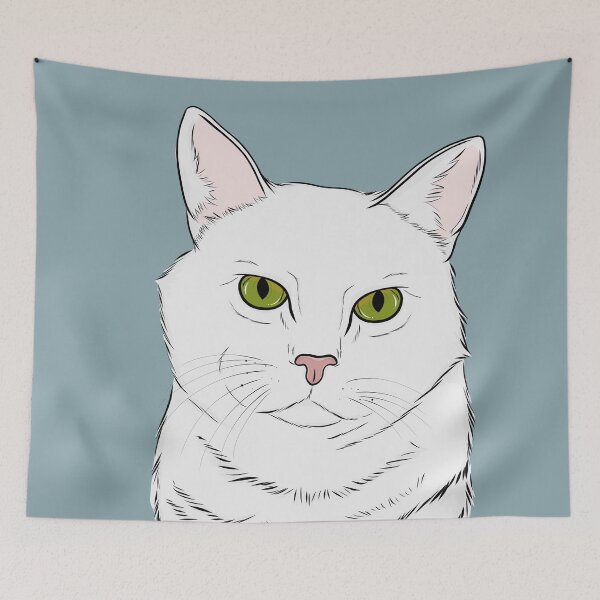 Item preview, White Cat  designed and sold by rmcbuckeye.