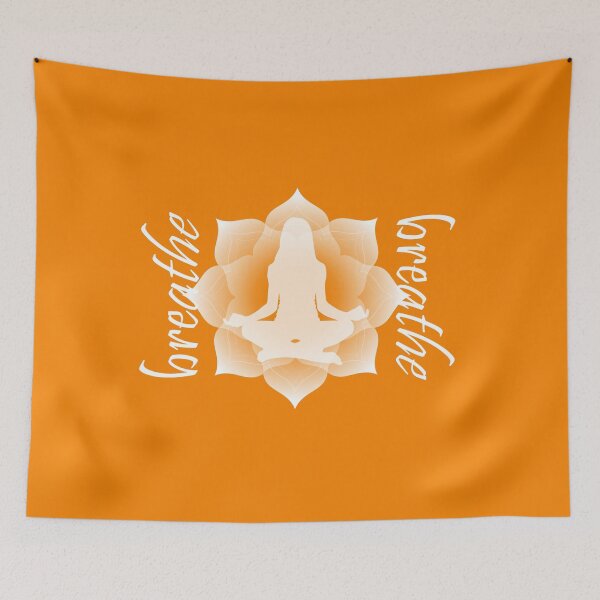 Item preview, Breathe Yoga Relaxation Zen Lotus Flower Motivational Design designed and sold by odrito.