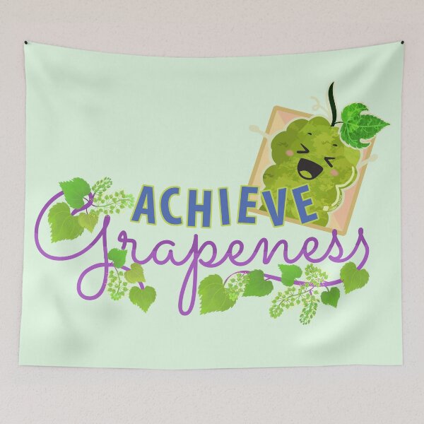 Item preview, Achieve Grapeness - Punny Garden designed and sold by PunnyGarden.