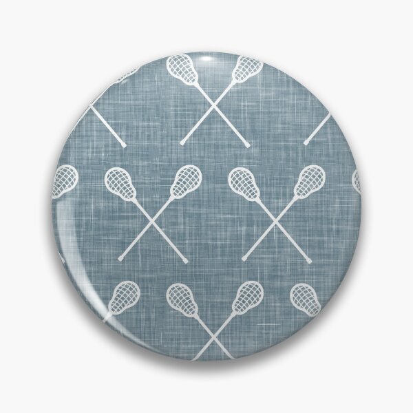 Item preview, lacrosse crossed sticks - dusty blue designed and sold by littlearrow.
