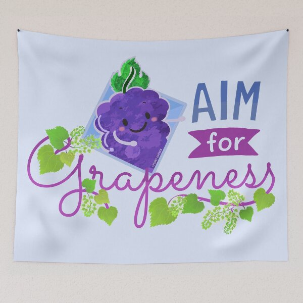 Item preview, Aim for Grapeness - Punny Garden designed and sold by PunnyGarden.