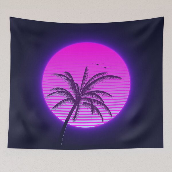 Item preview, Retrowave Palm designed and sold by muskitt.