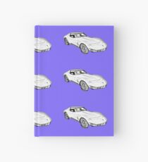 1975 Corvette Stingray Muscle Car Illustration Hardcover Journal