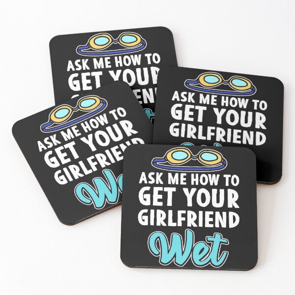 Item preview, Ask me how to get your girlfriend wet Swimmer Joke designed and sold by Mesyo.