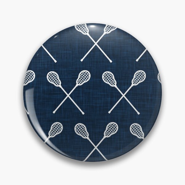 Item preview, lacrosse crossed sticks - Navy designed and sold by littlearrow.