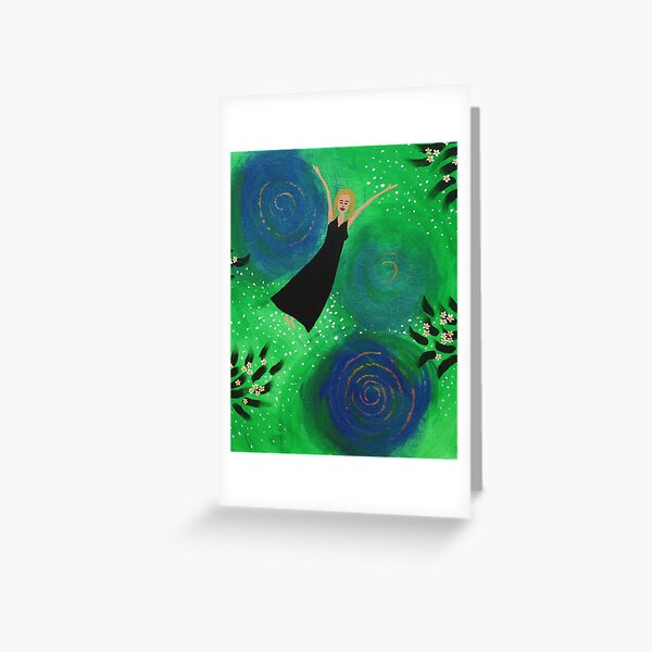 Frangipani Girl 1 Greeting Card