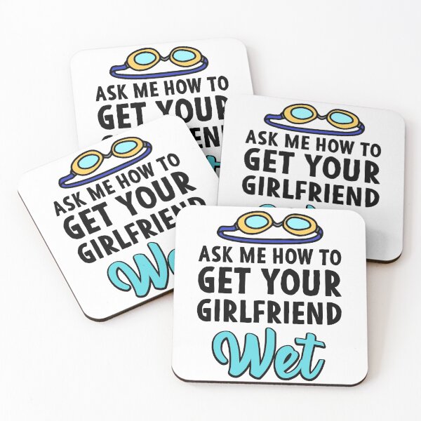 Item preview, Ask me how to get your girlfriend wet Swimmer Joke designed and sold by Mesyo.
