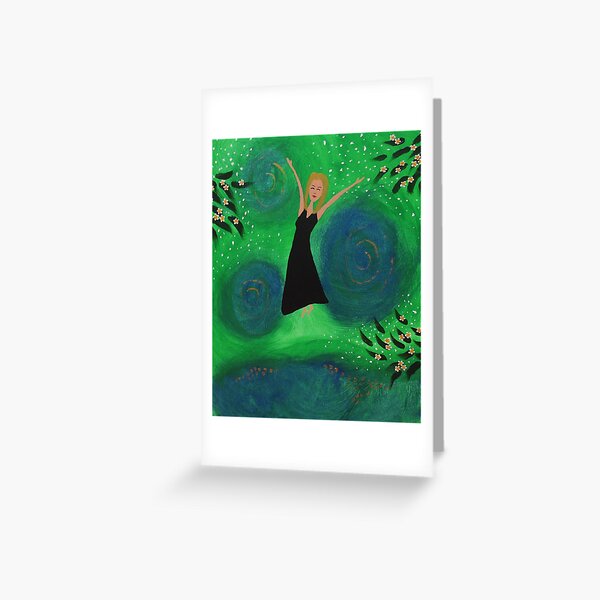 Frangipani Girl 2 Greeting Card