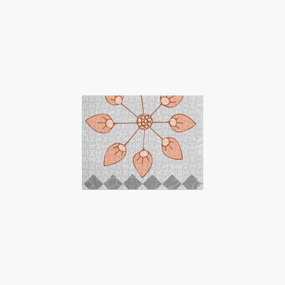 Pastel Coral Bloom Jigsaw Puzzle
