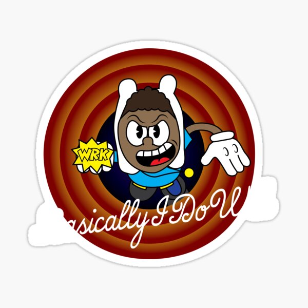 BasicallyIDoWrk 1930's Cartoon Character Sticker