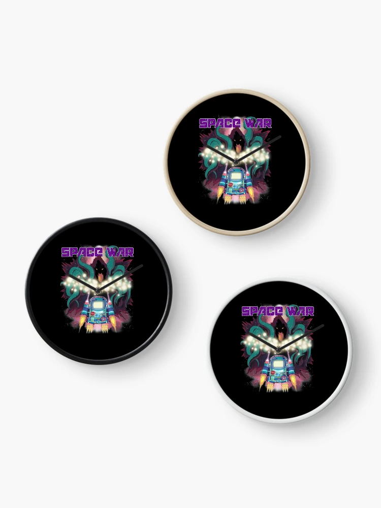 Thumbnail 3 of 4, Clock, Spacewar Retrogaming designed and sold by Nillo.