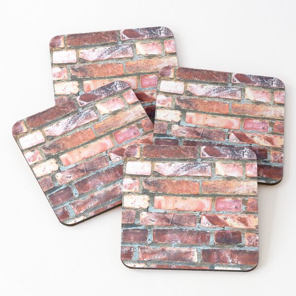 Item preview, Red, Brown Brick Wall Art Photography designed and sold by Ensjodesigns.
