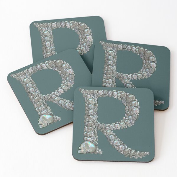 Item preview, Skull Alphabet R designed and sold by dinaaaaaah.