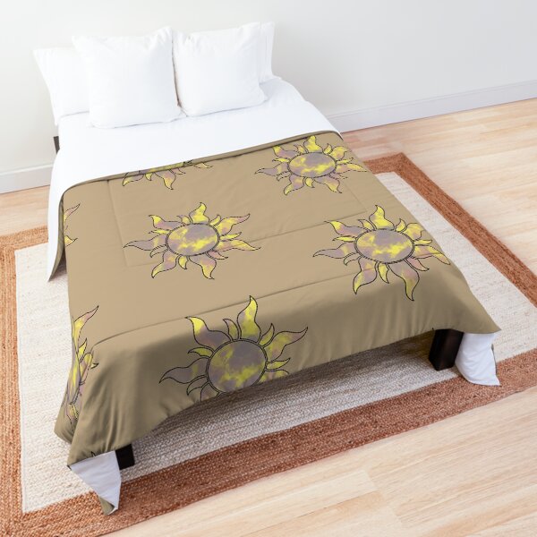 Tangled sun Watercolor Comforter