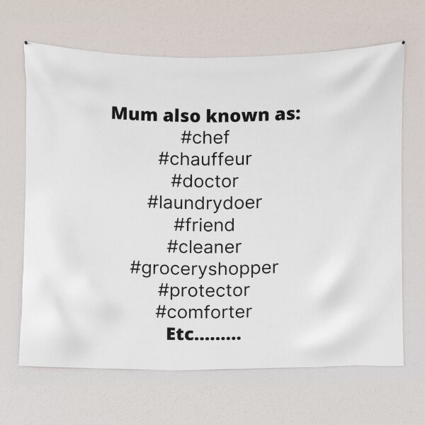 Item preview, Mum hashtags  designed and sold by Lisaarts.