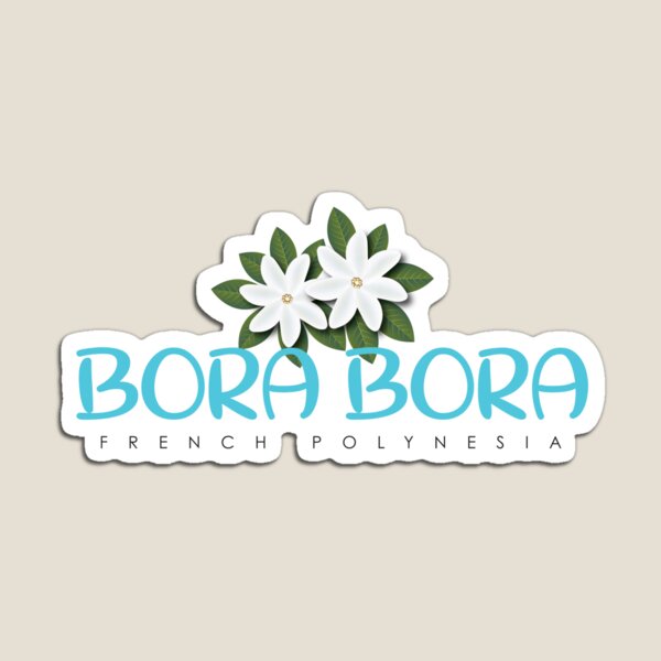 Item preview, Bora Bora, French Polynesia, tropical Tiare flower design designed and sold by 5-0Somewhere.