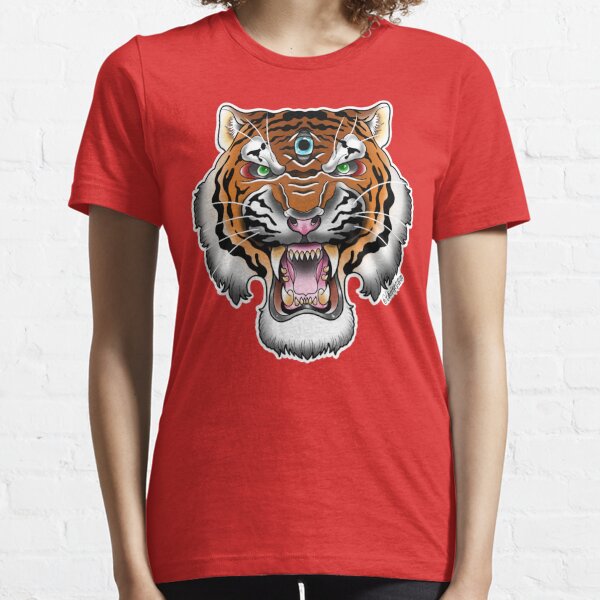 Tiger Tee - White – stateofgracetattoo