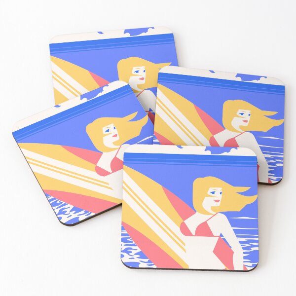 Item preview, Beauty Girl With Surf - Beauty Girl designed and sold by lodarohit.